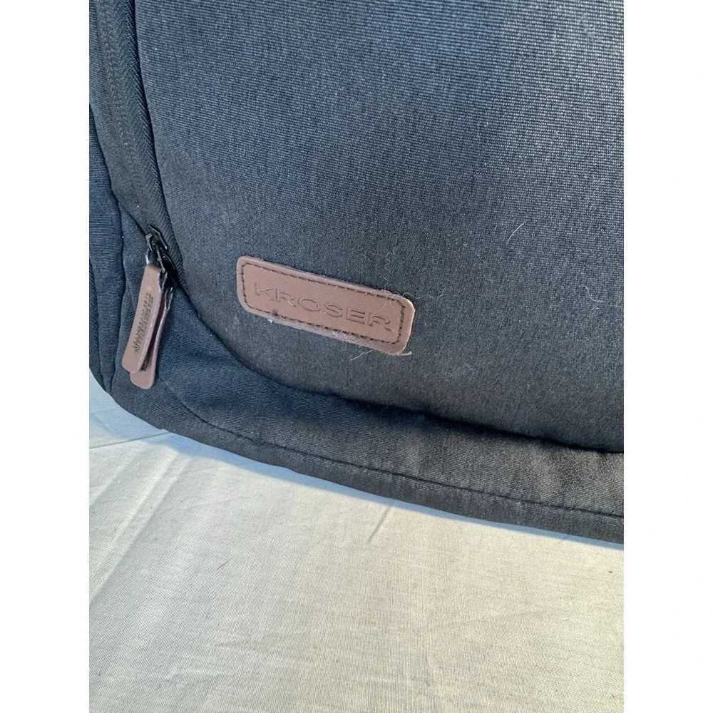 KROSER Laptop Backpack: Fits 17.3 Inch Computer , Black Padded Back Cargo Carry